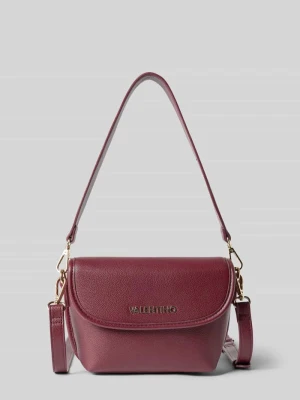 Torba na ramię z napisem z logo model 'HAIL' VALENTINO BAGS Bordowy