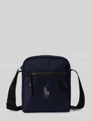 Torba na ramię z napisem z logo Polo Ralph Lauren Granatowy
