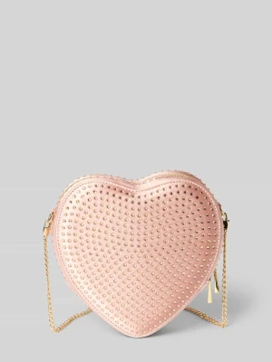 Torba na ramię z obszyciem kamieniami stras model ‘Big Heart’ Weat