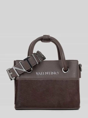 Torba na ramię z odpinanym paskiem na ramię VALENTINO BAGS Ciemnobrązowy