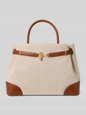Torba na ramię z płótna żaglowego Lauren Ralph Lauren