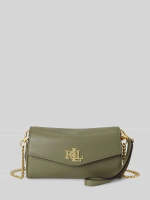 Torba na ramię z prawdziwej skóry z odpinanym łańcuszkiem do noszenia Lauren Ralph Lauren