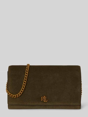 Torba na ramię z prawdziwej skóry z odpinanym łańcuszkiem na ramię Lauren Ralph Lauren