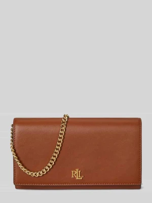 Torba na ramię z prawdziwej skóry z odpinanym łańcuszkiem na ramię Lauren Ralph Lauren Koniakowy