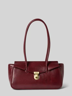 Torba na ramię z przekręcane zapięcie w kolorze złotym model 'Quinley' Hugo