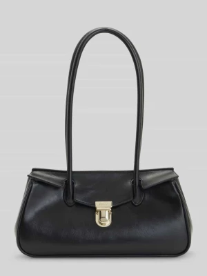 Torba na ramię z przekręcane zapięcie w kolorze złotym model 'Quinley' Hugo