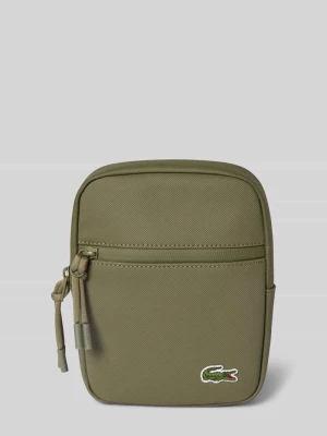 Torba na ramię z wyhaftowanym logo Lacoste