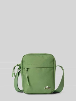 torba na ramię z wyhaftowanym logo Lacoste