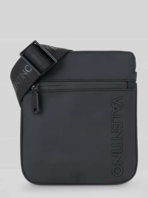Torba na ramię z wytłaczanym logo model 'AXEL' VALENTINO BAGS Czarny