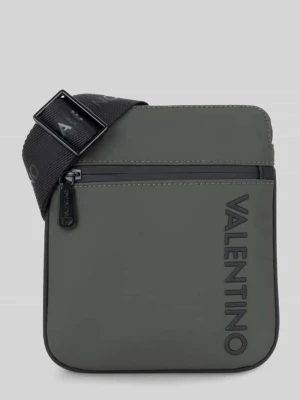 Torba na ramię z wytłaczanym logo model 'AXEL' VALENTINO BAGS Oliwkowy