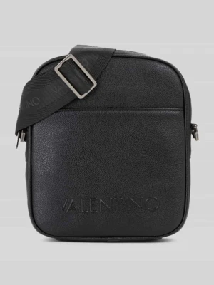Torba na ramię z wytłaczanym logo model 'ELITE' VALENTINO BAGS Czarny