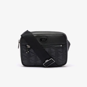 Torba na ramię z wytłoczonym monogramem Lacoste