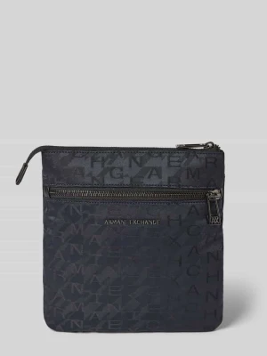 Torba na ramię z Wzór z logo i Aplikacja z metką Armani Exchange