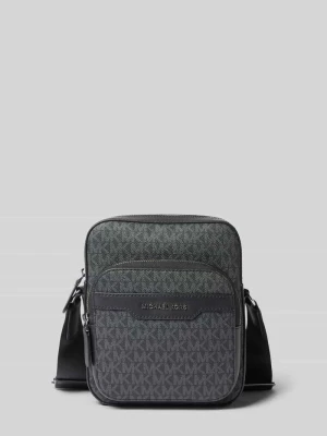 Torba na ramię z wzorem z logo Model 'HUDSON' Michael Kors Czarny
