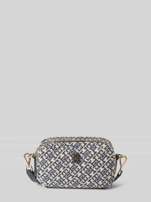 Torba na ramię z żakardowym monogramem Tommy Hilfiger