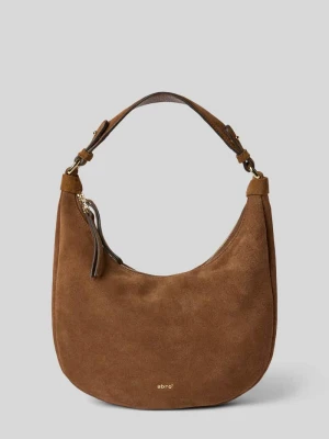 Torba na ramię ze skóry naturalnej z aplikacją z logo model ‘NANA’ abro