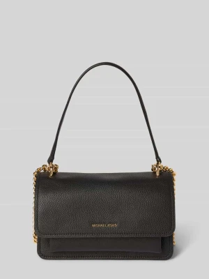 torba na ramię ze skóry z detalem z logo model 'CLAIRE' MICHAEL Michael Kors