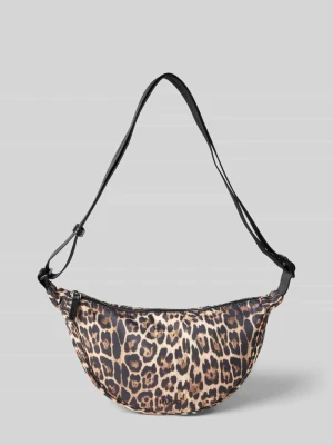 Torba na ramię ze wzorem w panterkę model ‘BEL LP CROSSBODY’ HUGO