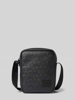 Torba na ramię ze wzorem z logo na całej powierzchni model ‘ETHON2.0HI’ HUGO