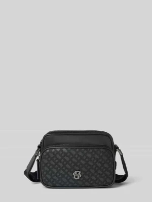 Torba na ramię ze wzorem z monogramem Boss