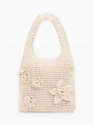 torba na szydełku w kwiaty Desigual