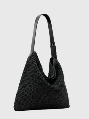 Torba na zakupy AllSaints czarny