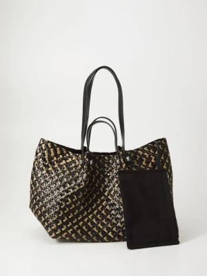 Torba na zakupy AllSaints czarny