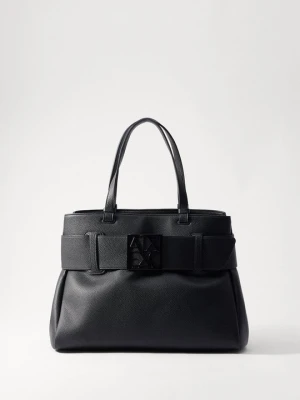Torba na zakupy Armani Exchange czarny