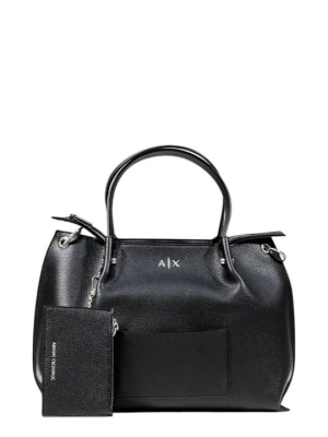 Torba na zakupy Armani Exchange czarny
