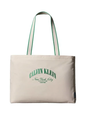 Torba na zakupy Calvin Klein mleczny
