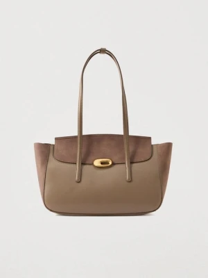 Torba na zakupy Calvin Klein taupe