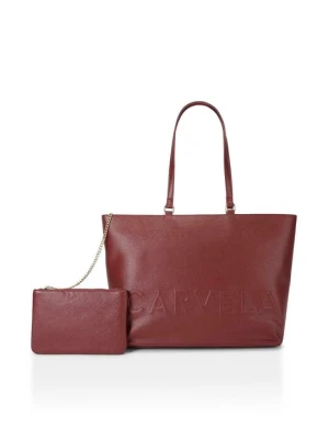 Torba na zakupy Carvela ciemnoczerwony