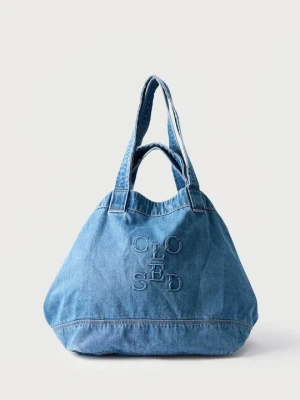 Torba na zakupy Closed niebieski denim