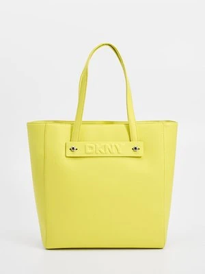 Torba na zakupy DKNY żółty