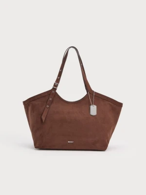 Torba na zakupy DKNY brązowy
