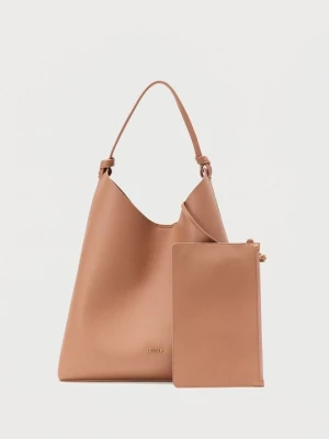 Torba na zakupy DKNY koniakowy