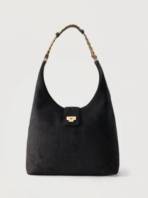 Torba na zakupy Elisabetta Franchi czarny