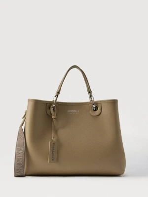 Torba na zakupy Emporio Armani beżowy