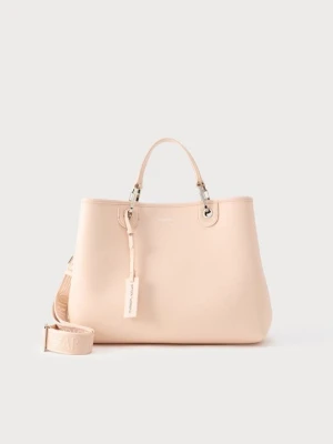 Torba na zakupy Emporio Armani brązowy