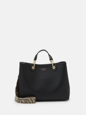 Torba na zakupy Emporio Armani czarny