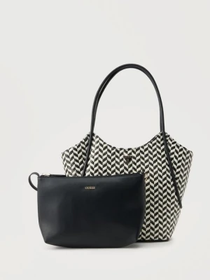 Torba na zakupy Guess czarny