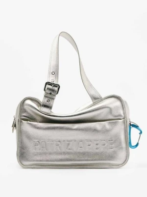 Torba na zakupy (IM)PERFECTION z laminowanej skóry PATRIZIA PEPE