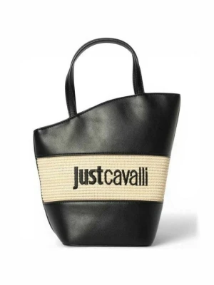 Torba na zakupy Just Cavalli czarny