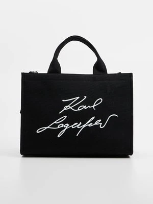 Torba na zakupy KARL LAGERFELD czarny