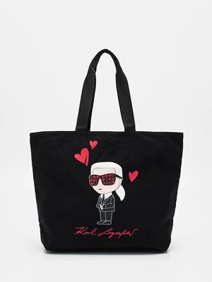 Torba na zakupy KARL LAGERFELD czarny