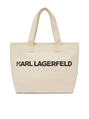 Torba na zakupy KARL LAGERFELD beżowy