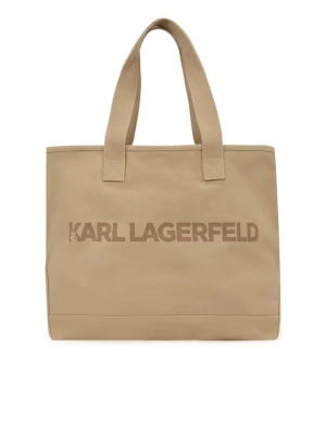 Torba na zakupy KARL LAGERFELD beżowy
