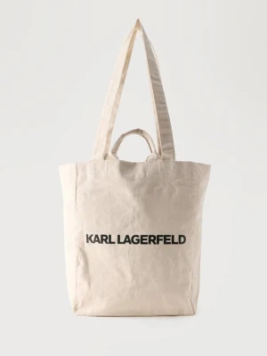 Torba na zakupy KARL LAGERFELD beżowy