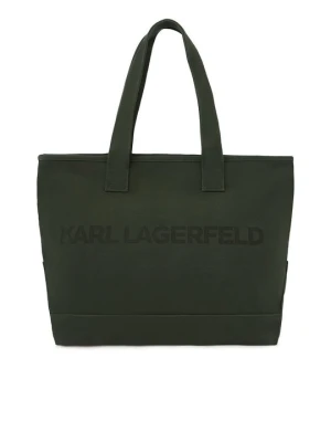 Torba na zakupy KARL LAGERFELD ciemnozielony