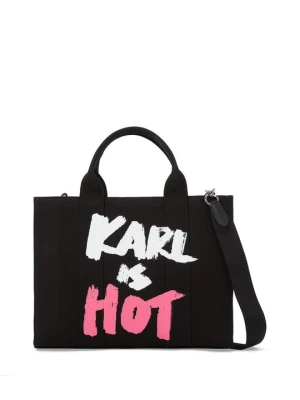 Torba na zakupy KARL LAGERFELD czarny